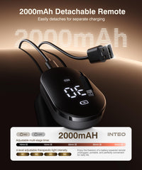 INTEO wireless magnetic battery control reduces wires and clutter.