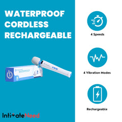 IntimateNeed Hitachi Magic Wand Waterproof HV360 cordless-rechargeable design for flexible use anywhere.