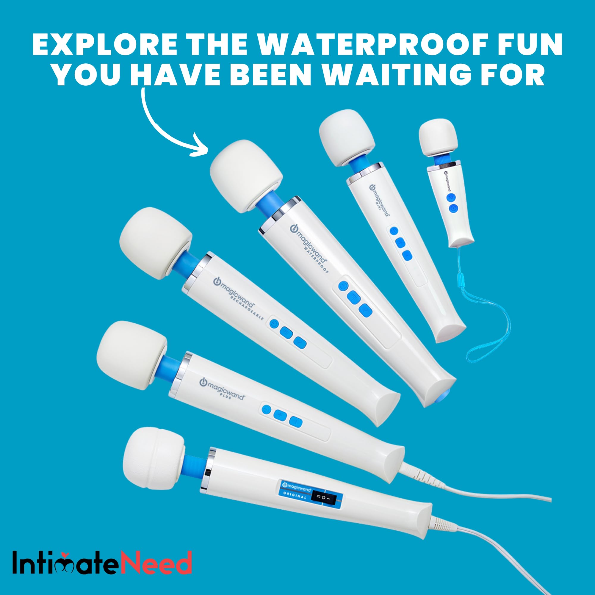 IntimateNeed Hitachi Magic Wand Waterproof HV360 rechargeable with worldwide adapter for travel.