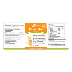 Intra FiberLife packaging label—Canada-made quality.