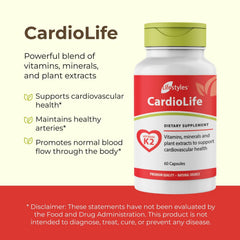Intra CardioLife bottle cap close-up showing freshness seal.