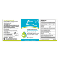 Intra NutriaPlus bottle with water — convenient gut-friendly daily nutrition.