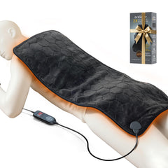 InVarme extra-large heating pad front view provides full back coverage for deep warmth.