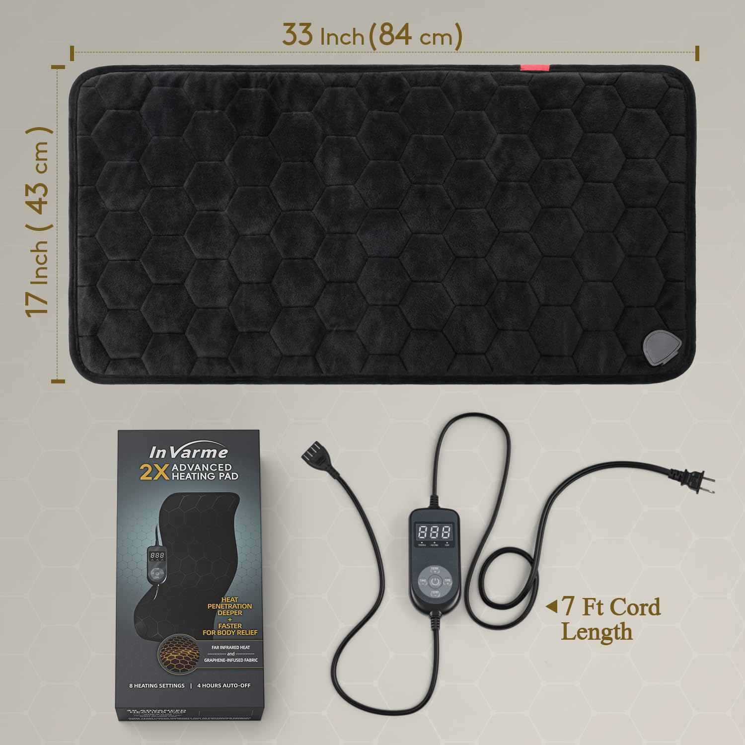 InVarme use on neck and shoulders provides soothing warmth possibilities.