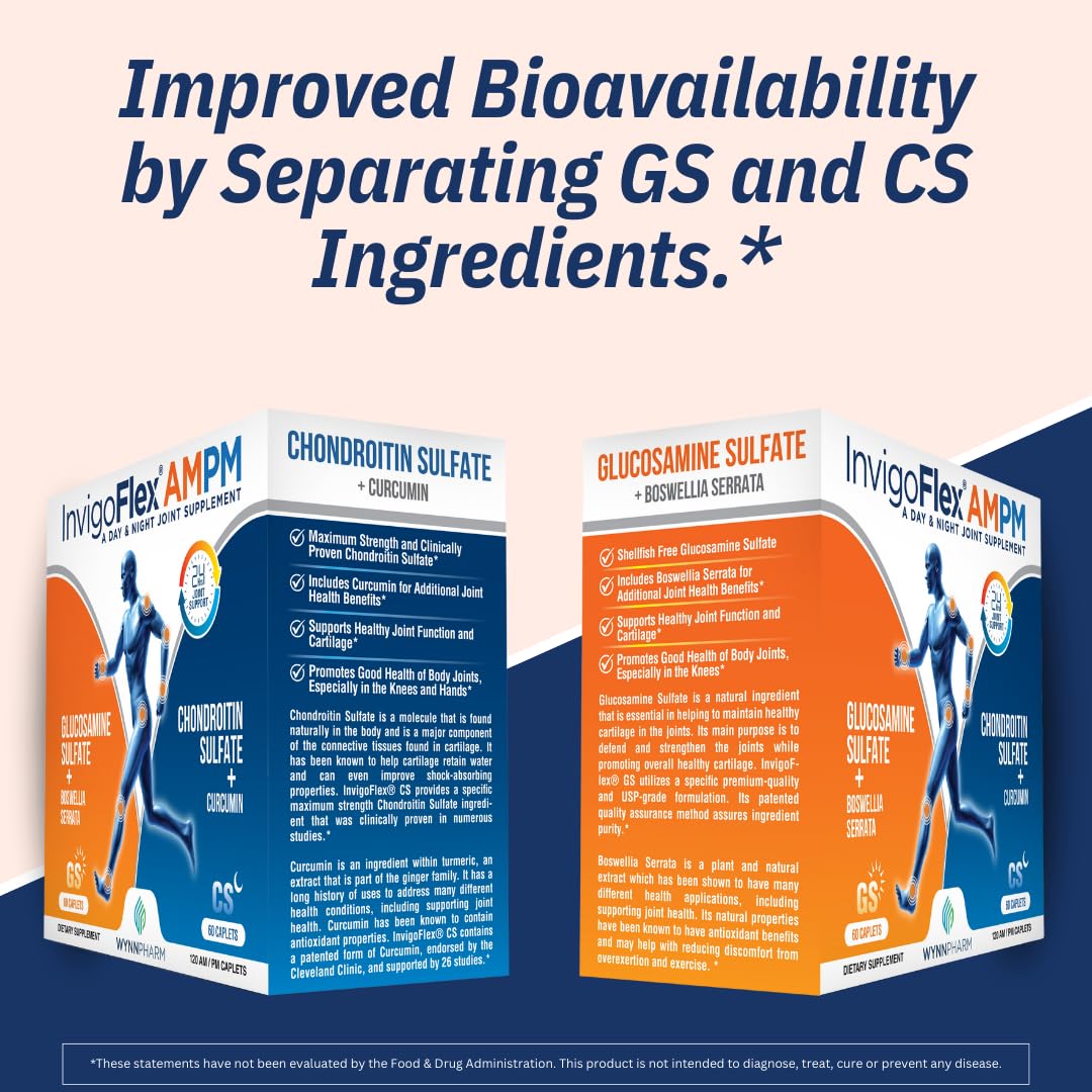 INVIGOFLEX chondroitin sulfate capsules evening-dose joint comfort