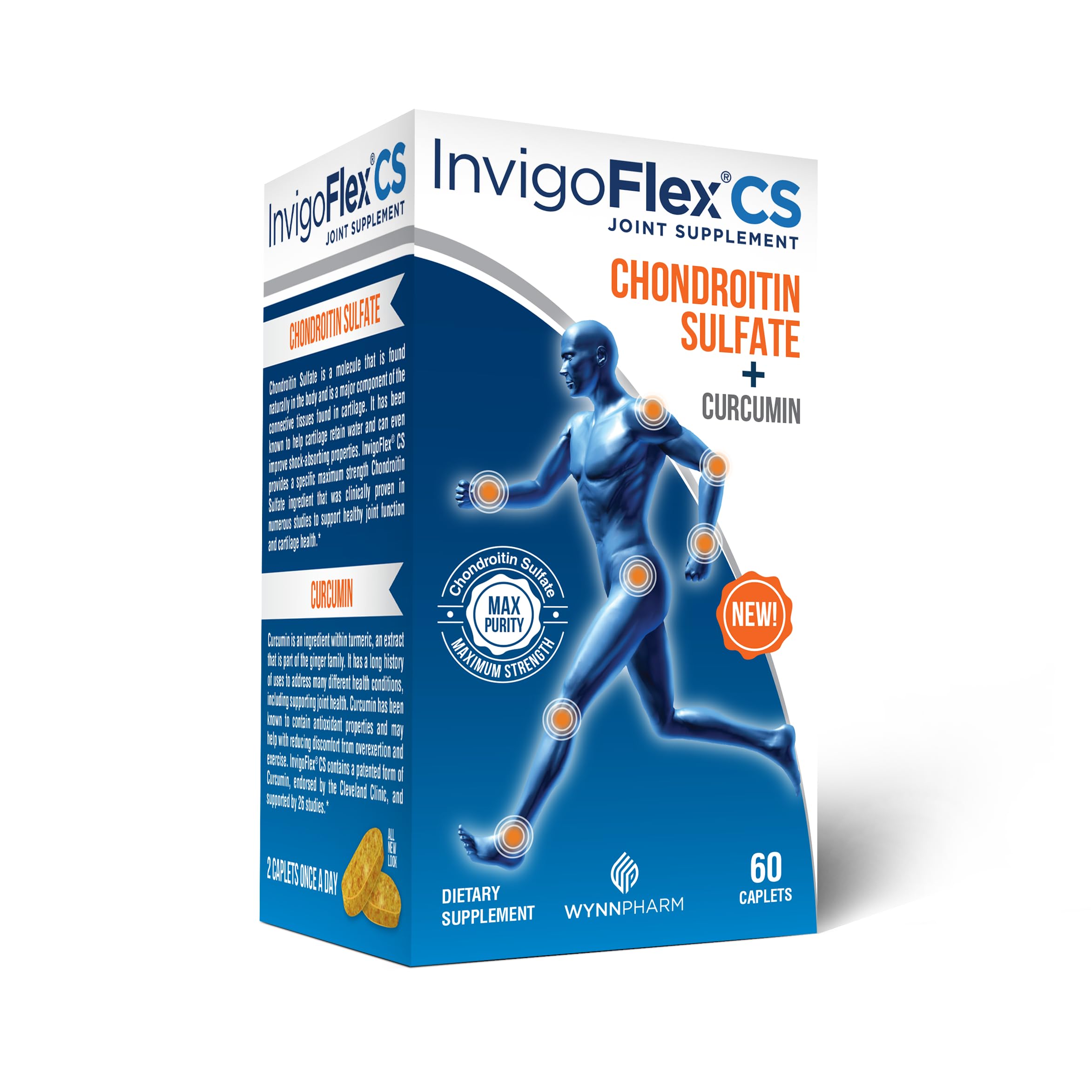 INVIGOFLEX CS bottle front showing joint support formula for daily mobility