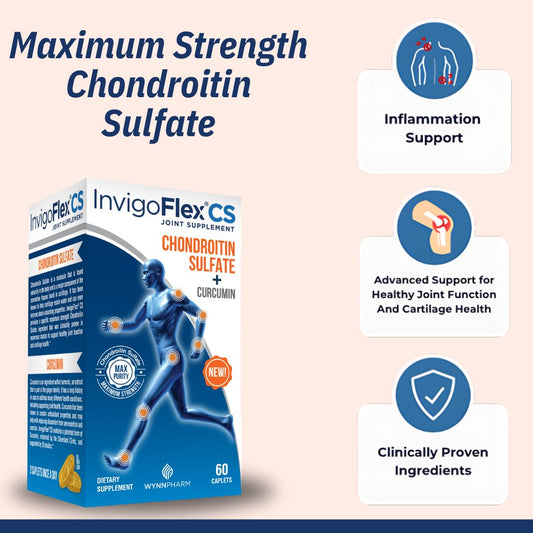 INVIGOFLEX CS bottle pour illustrating easy daily capsule intake