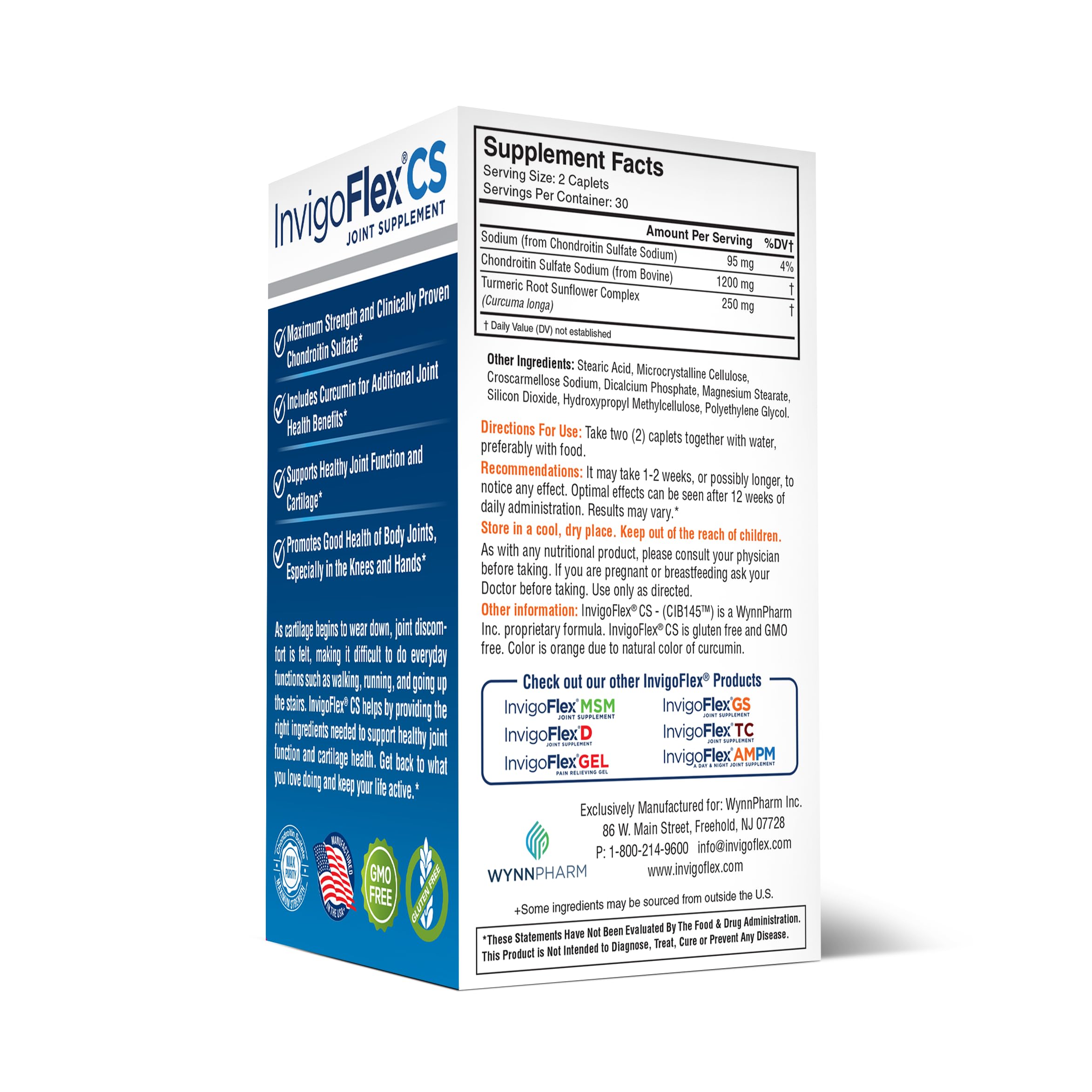 INVIGOFLEX CS packaging box with product name and dosage