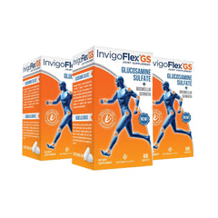 INVIGOFLEX glucosamine sulfate bottle front supports daily joint movement