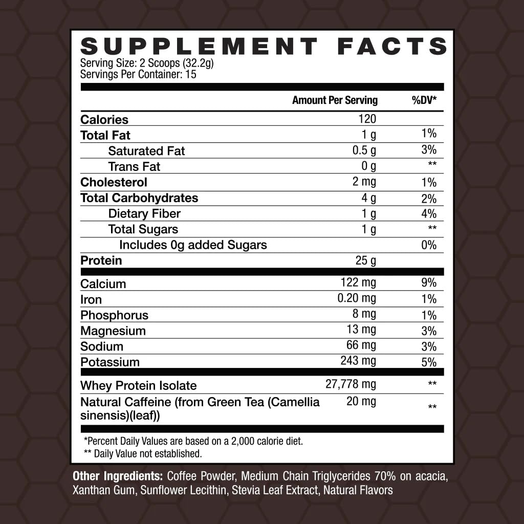 Hot INVIGOR8 protein coffee in a cup for a smooth energy boost.