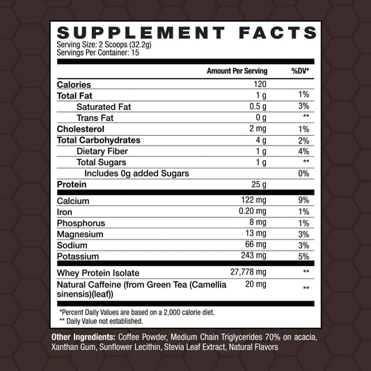 Hot INVIGOR8 protein coffee in a cup for a smooth energy boost.