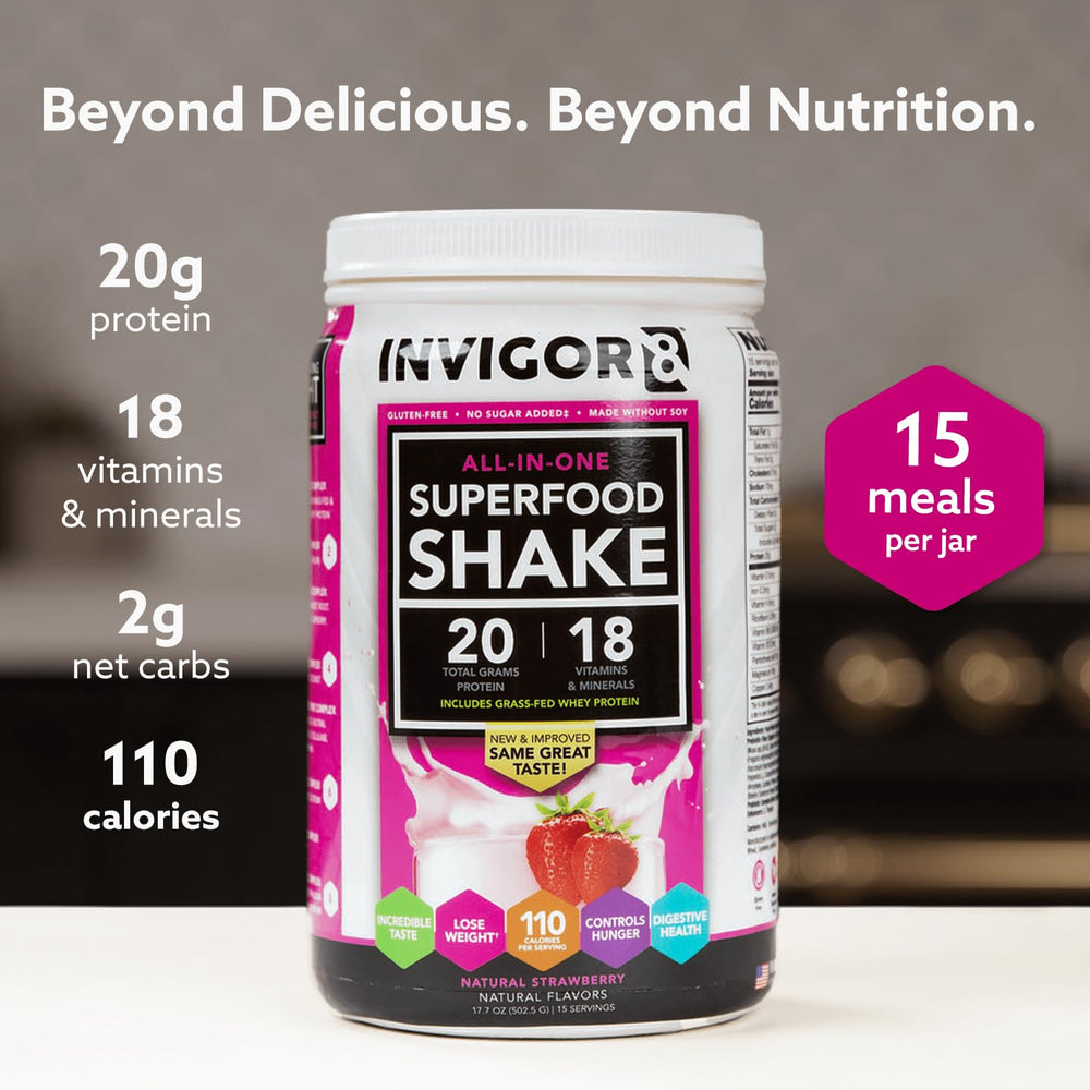 INVIGOR8 prebiotics and probiotics indicate gut health support.