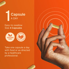 Lifestyle shot of someone taking INVITA L-Methylfolate at breakfast