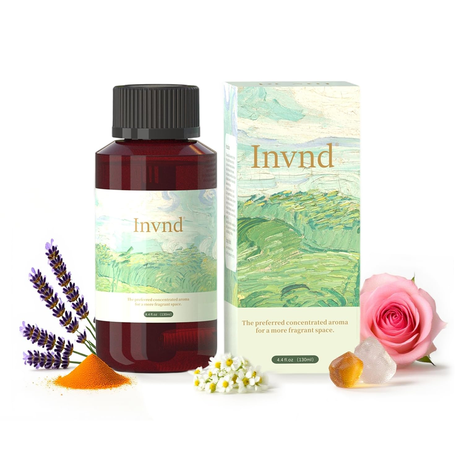 Invnd Cologne Aroma bottle pour delivers a fresh diffuser scent