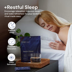 ION Restful Sleep chamomile saffron packets promoting peaceful nights