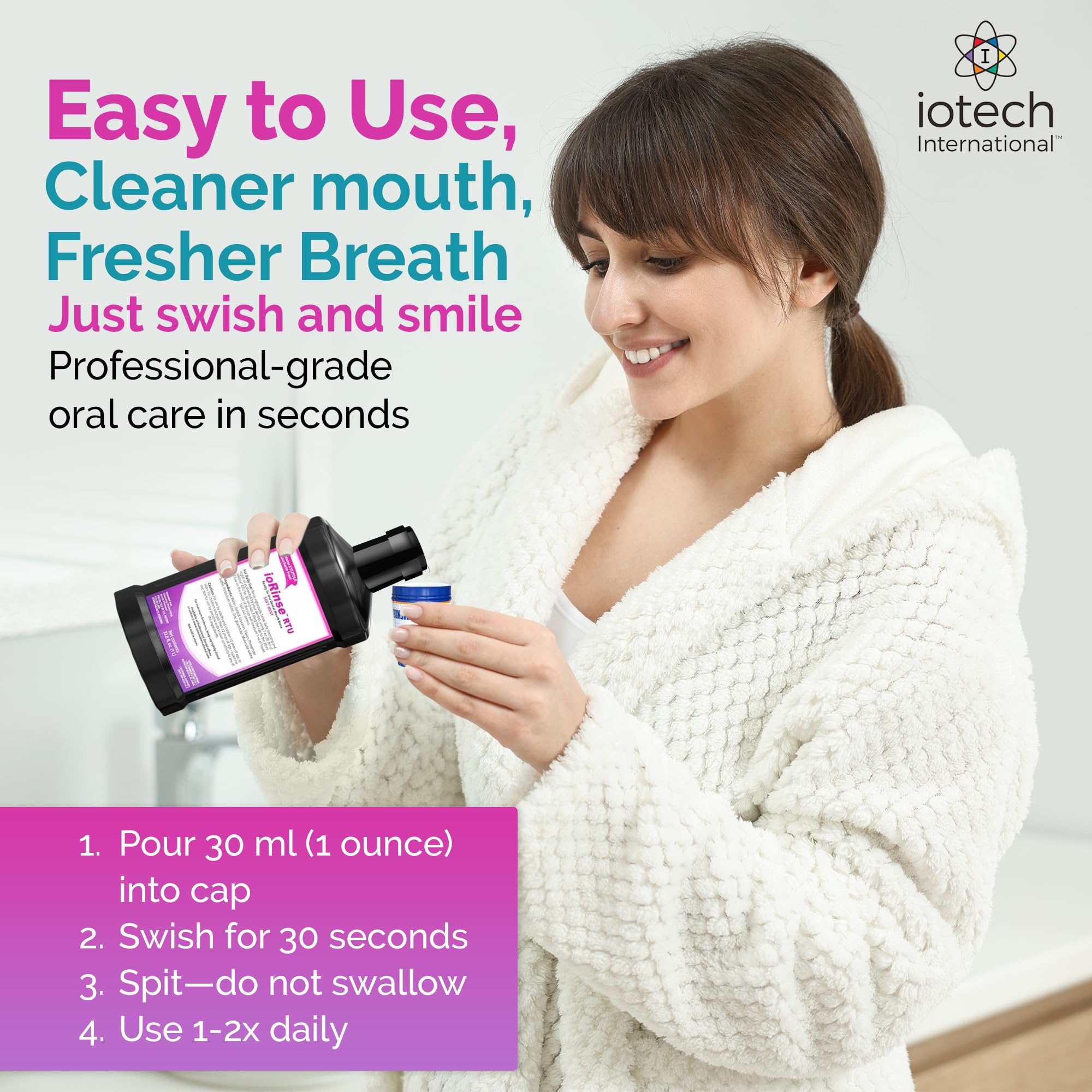 ioRinse RTU dentist-recommended professional-grade mouthwash