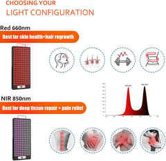 iPlantop red-light therapy panel in use on the face in a calm setting