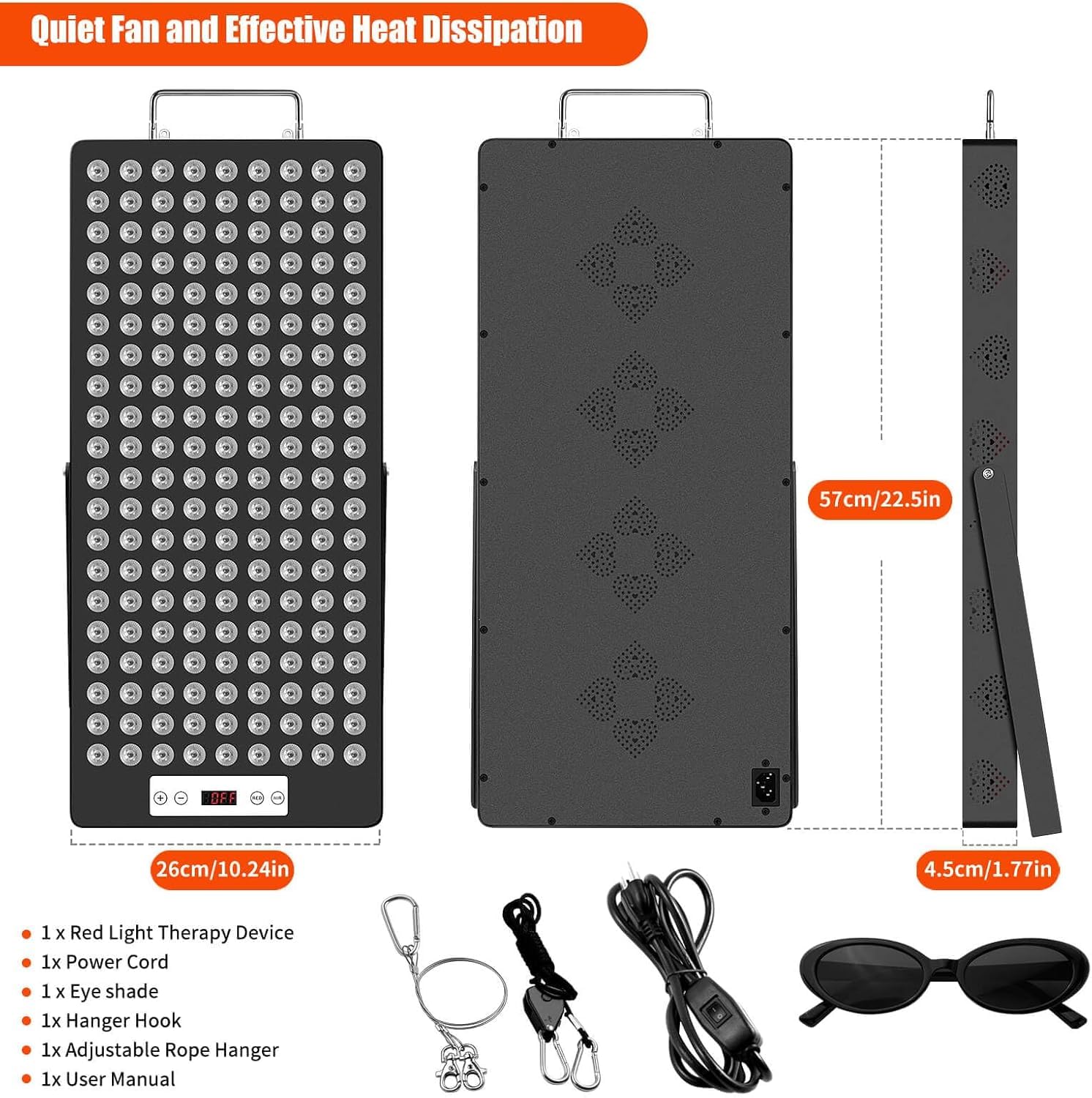 iPlantop red-light therapy panel timer display for session control
