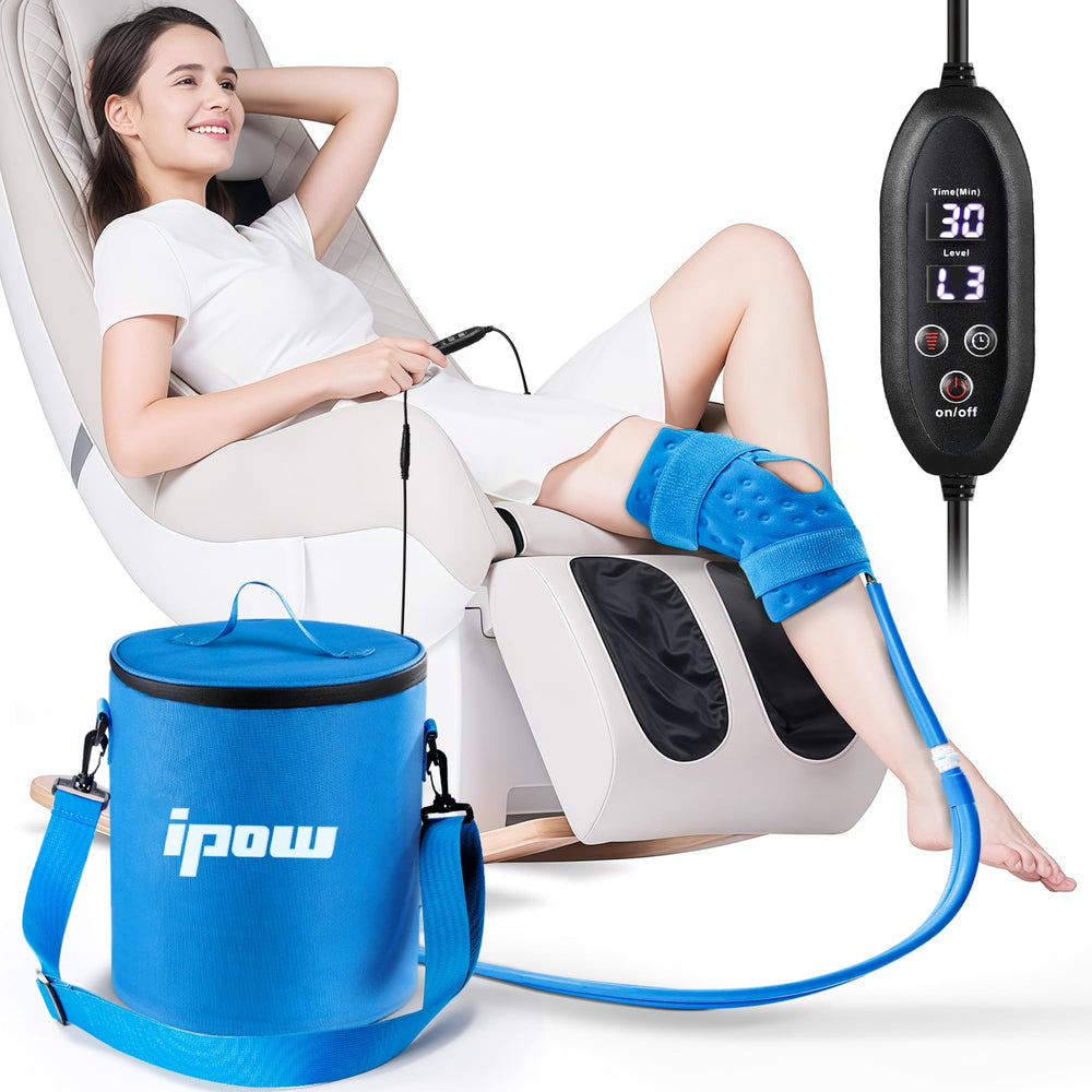 IPOW cold therapy machine knee pad for comfortable post surgery sessions