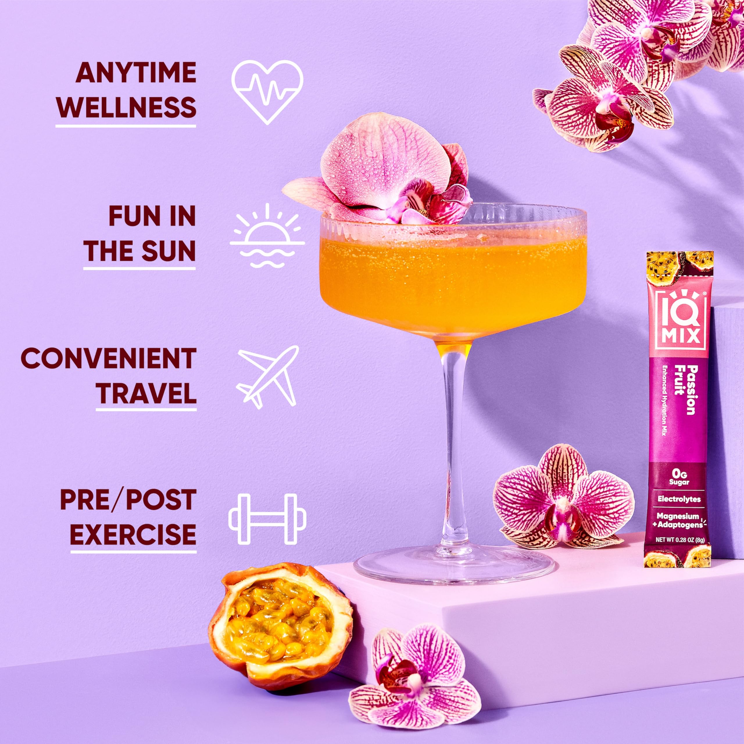 IQMIX label shows sugar-free and keto-friendly hydration
