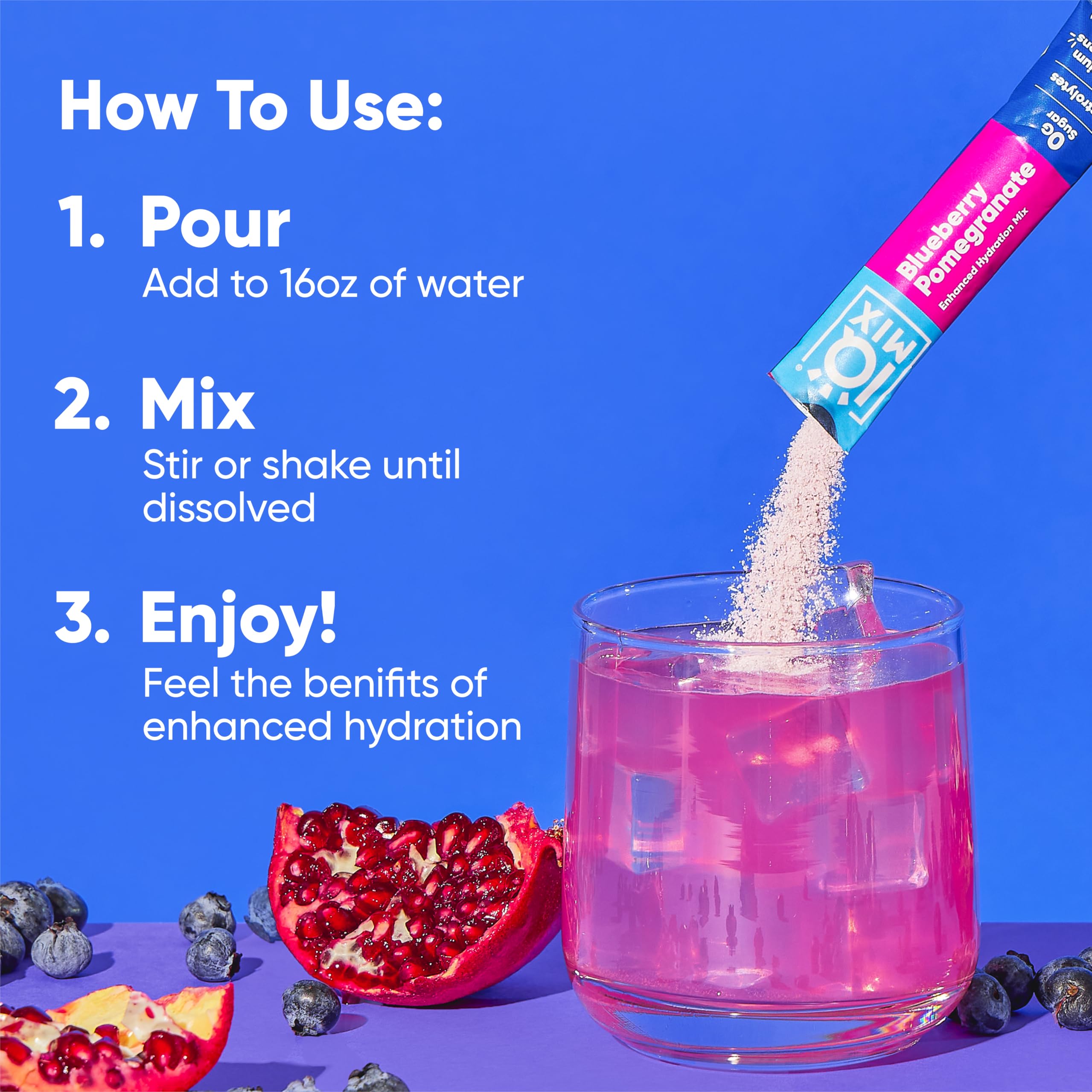 IQMIX in gym or travel scenario for quick hydration