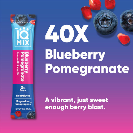 IQMIX single-serve stick in a travel pack for on-the-go hydration