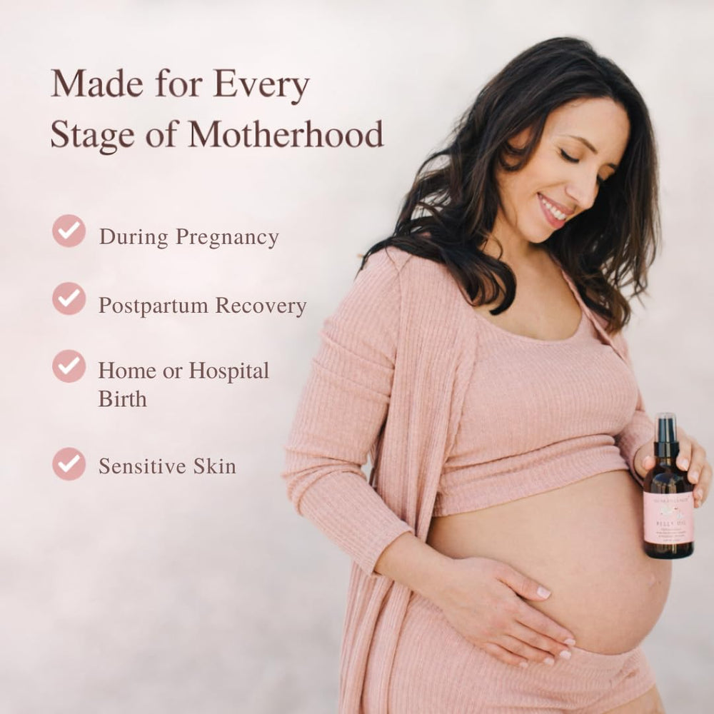 Irene Organics gift set box designed for expectant and new moms