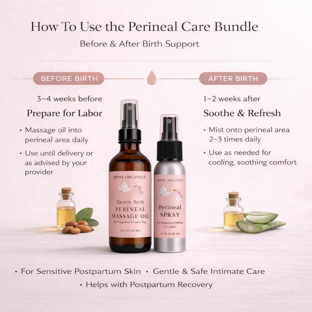 Irene Organics herbal ingredients close-up with witch hazel and lavender