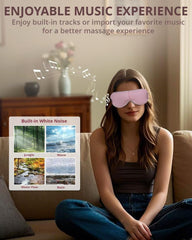 Irest eye massager using sleep mode to support a calm pre-bed routine.