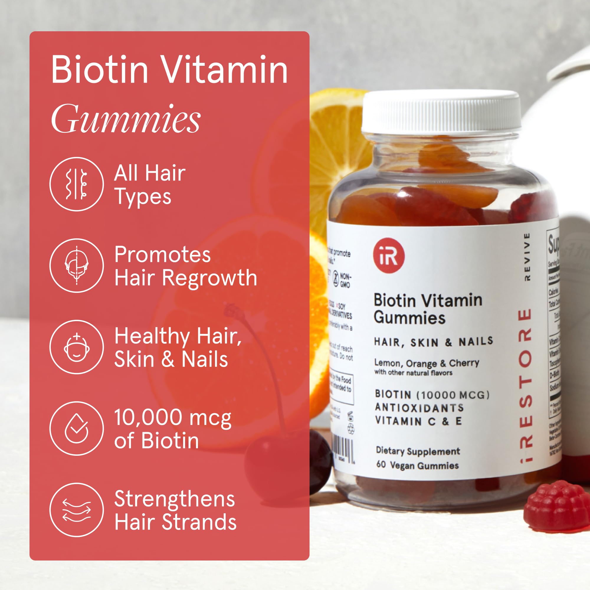 iRestore Biotin Gummies daily use scene suggests easy daily routine