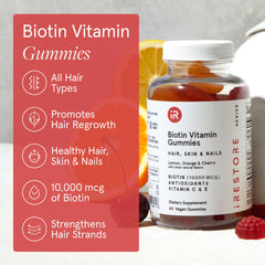iRestore Biotin Gummies daily use scene suggests easy daily routine
