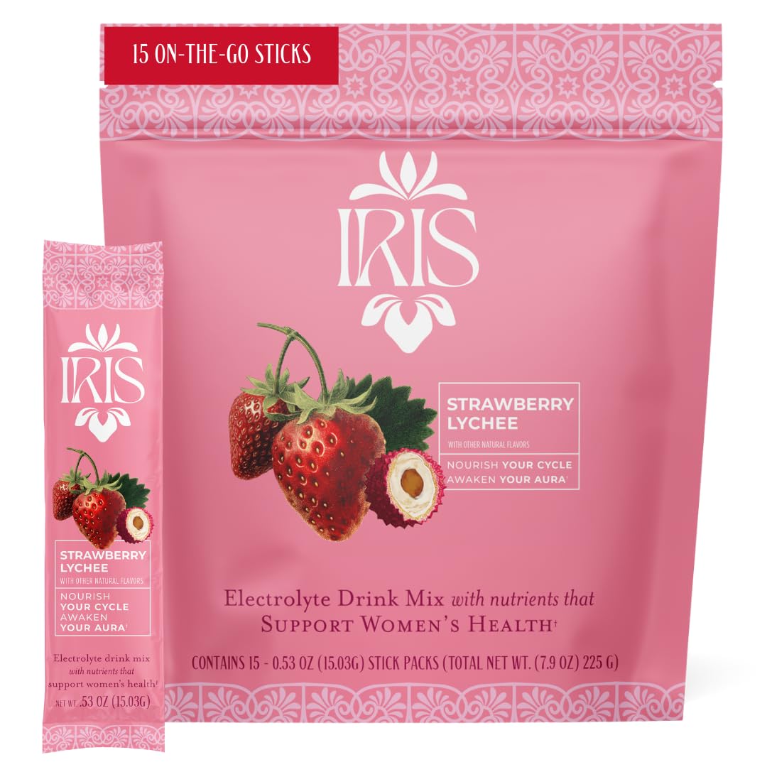 Iris Women’s Hormonal Health bottle front showing hydration support for daily energy