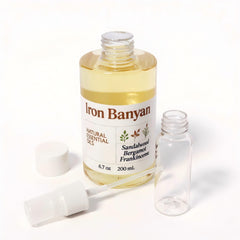 Iron Banyan office diffuser setup for calm focus
