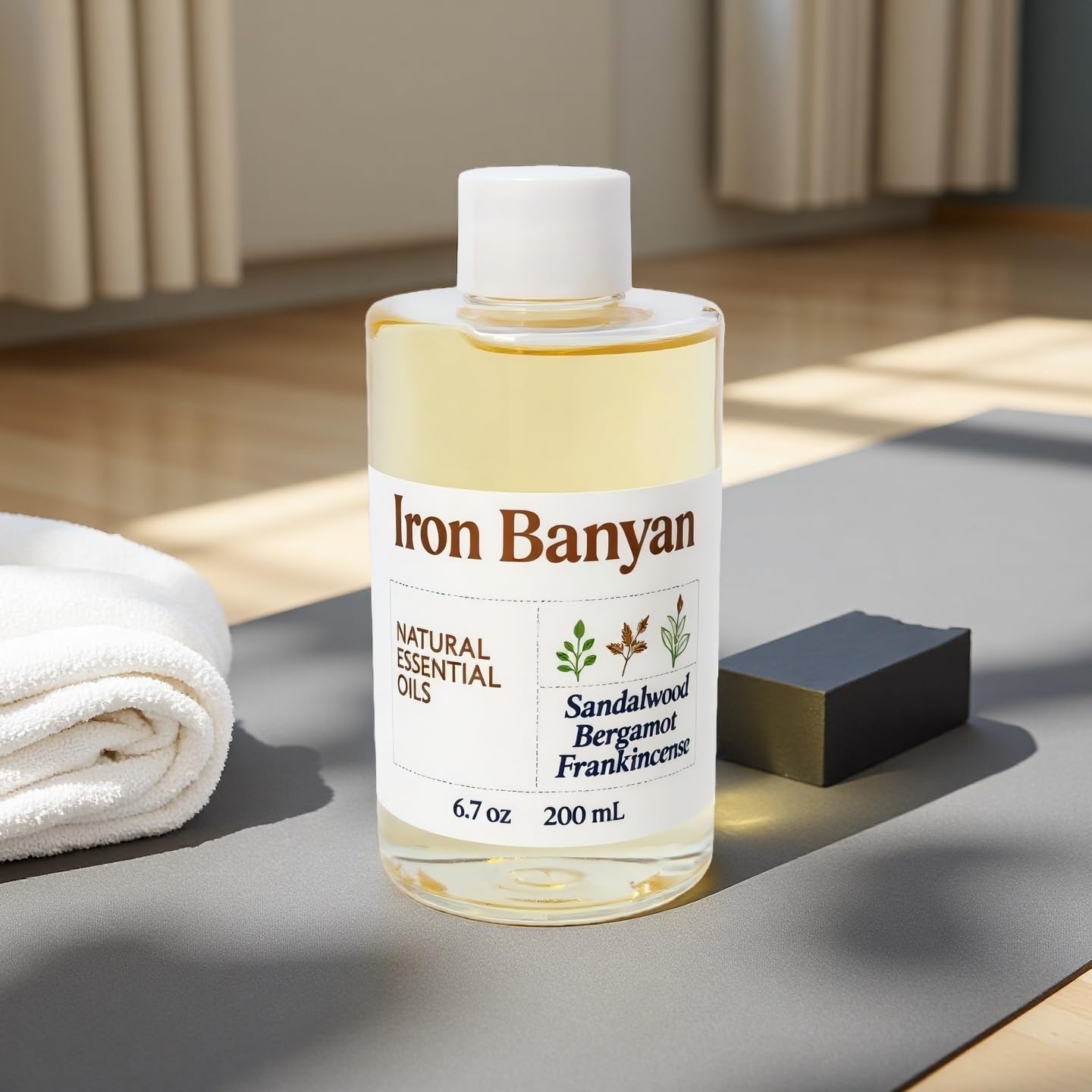Iron Banyan portable spray bottle for easy precise aroma application