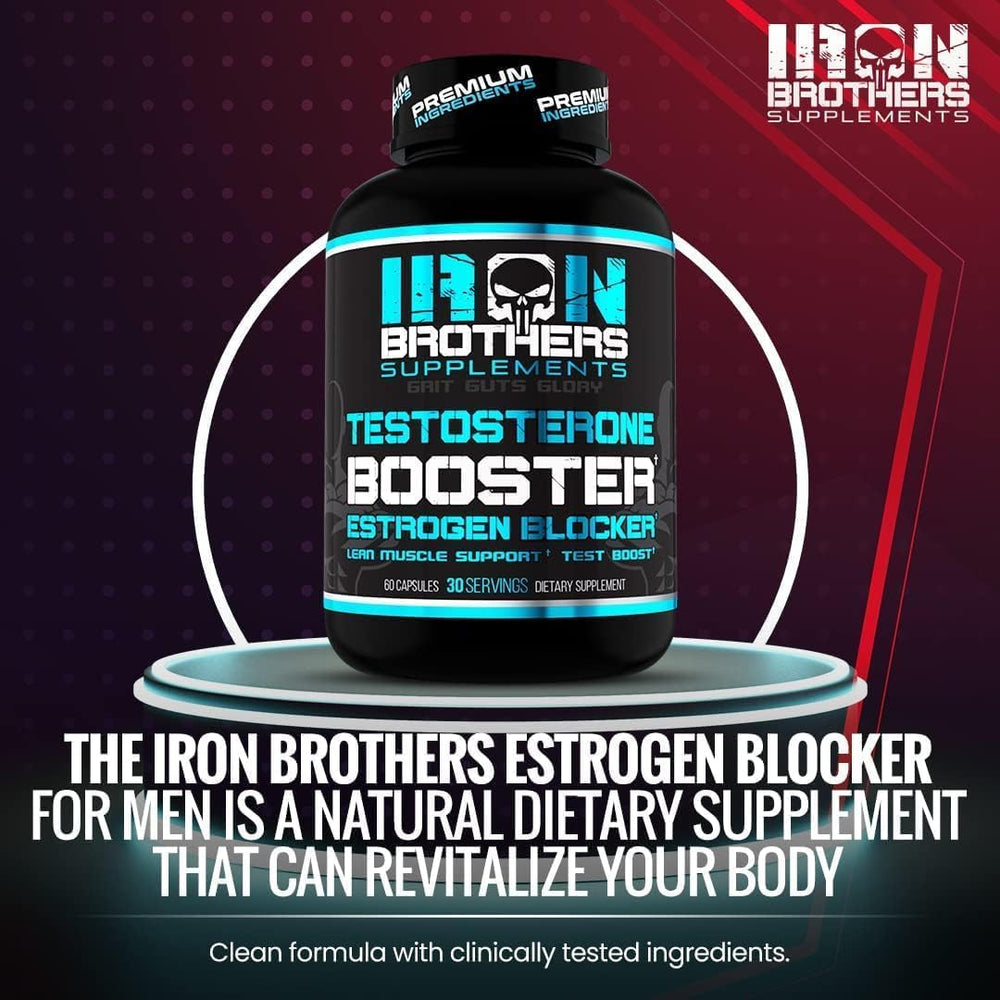 Workout setup with Iron Brothers supplement bottle as part of training focus.