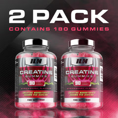 Iron Labs Nutrition Creatine Gummies chewy texture for easy daily intake.