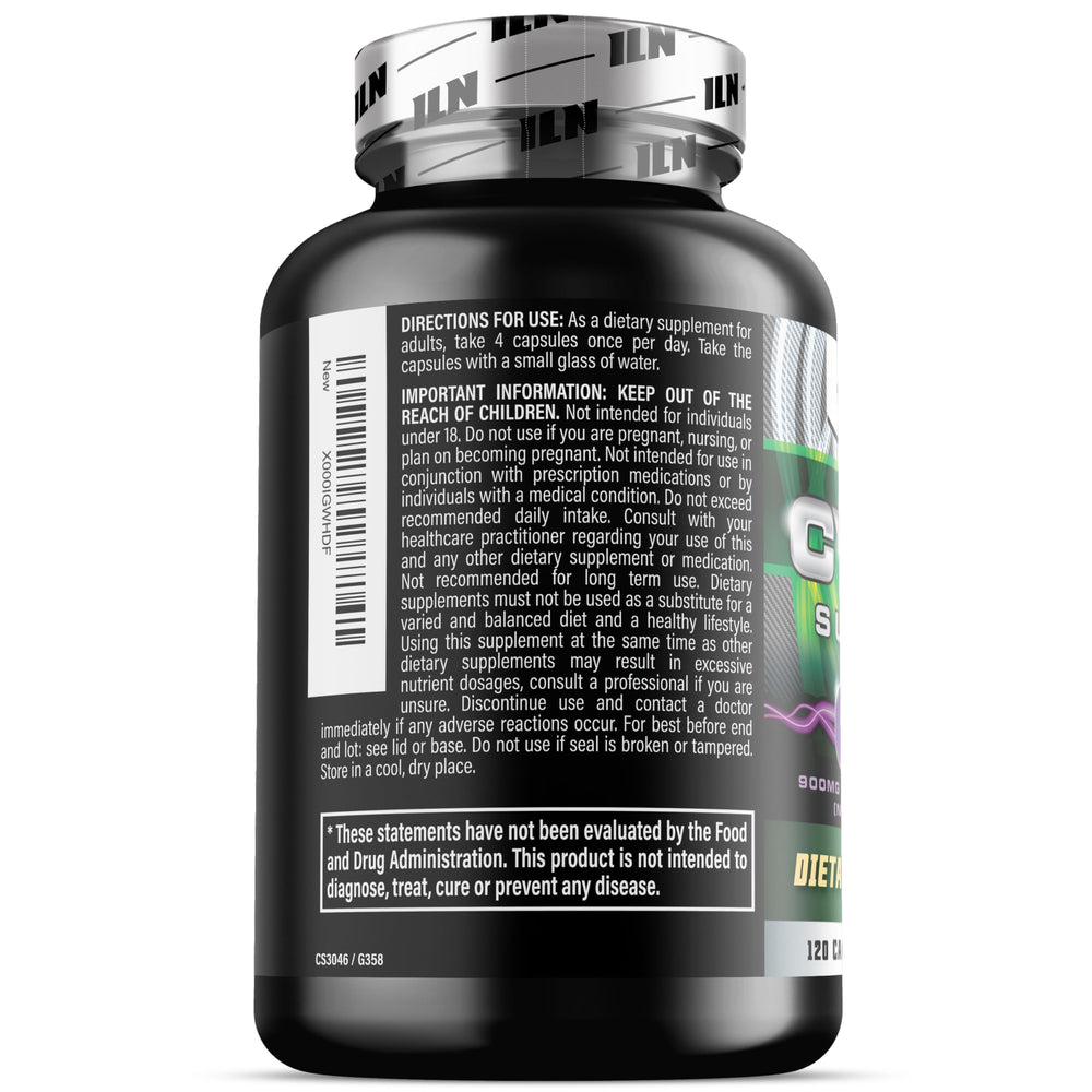 Iron Labs Nutrition Cycle Support Plus NAC micronutrients panel closeup.