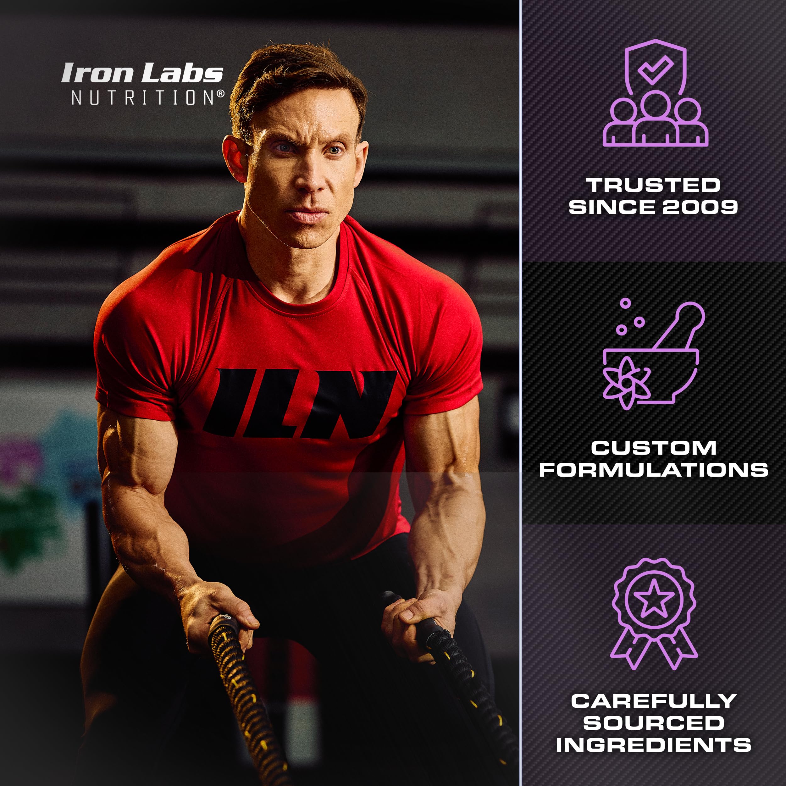 Iron Labs Nutrition PCT Xtreme dosing schedule card for a 30-day course.