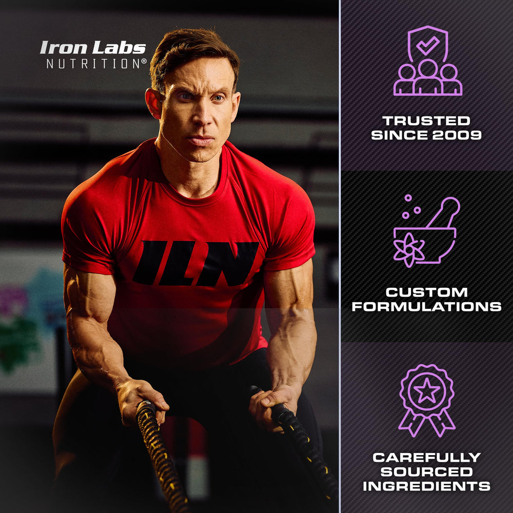 Iron Labs Nutrition PCT Xtreme dosing schedule card for a 30-day course.