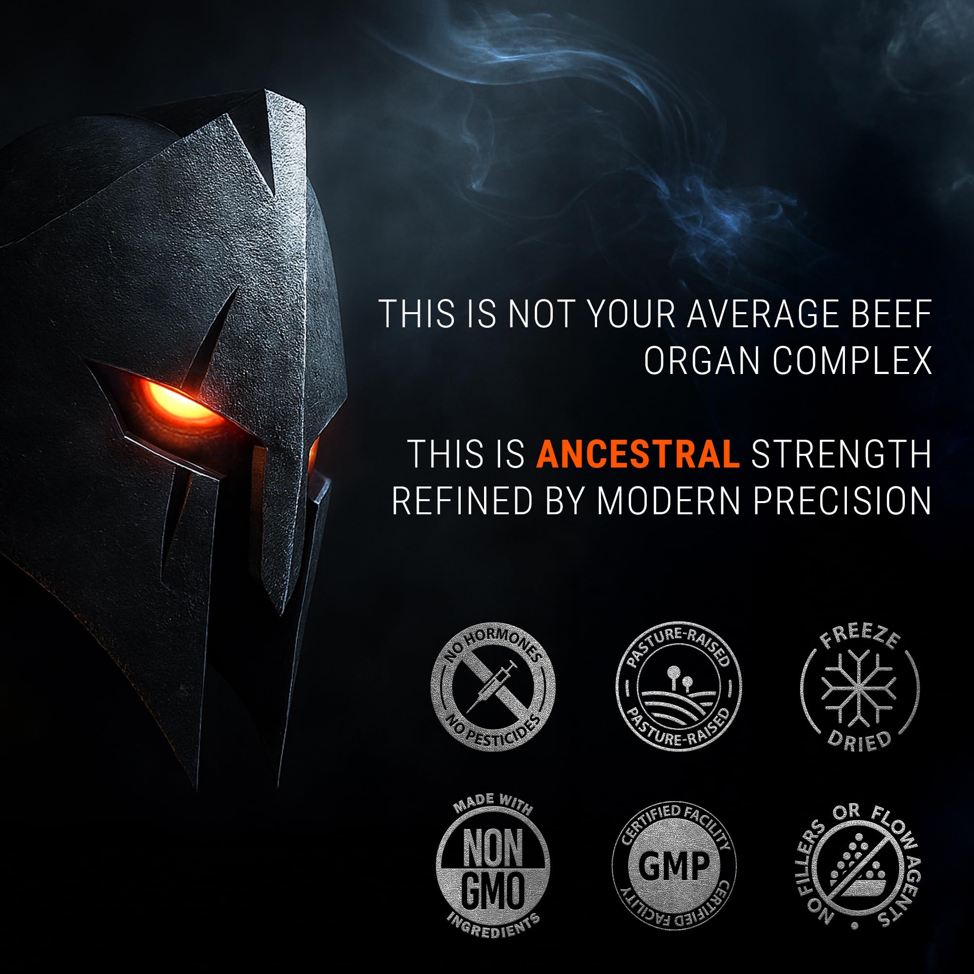 Ironclad Nutrition freeze-dried beef organs visual preserves nutrients for convenient, whole-food support.
