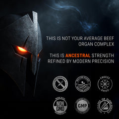 Ironclad Nutrition freeze-dried beef organs visual preserves nutrients for convenient, whole-food support.