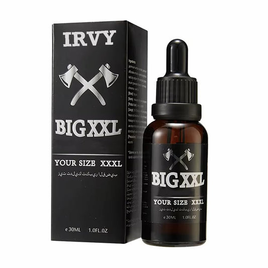 Irvy Big XXL Oil bottle pour for quick absorption and discreet daily use.