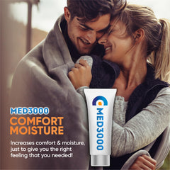 Close-up of Irvy Med3000 Gel for Men showing smooth cream texture.