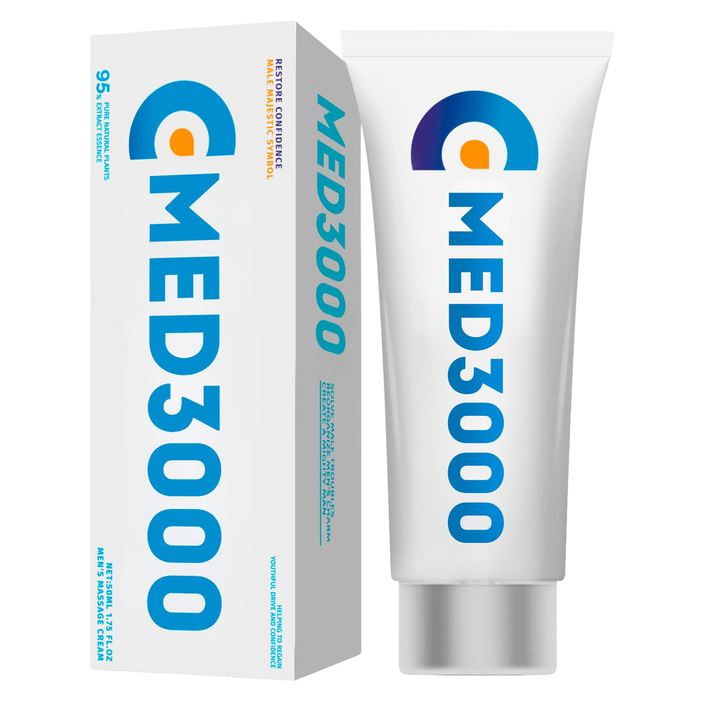 Irvy Med3000 Gel for Men bottle shows a lightweight, fast-absorbing formula.