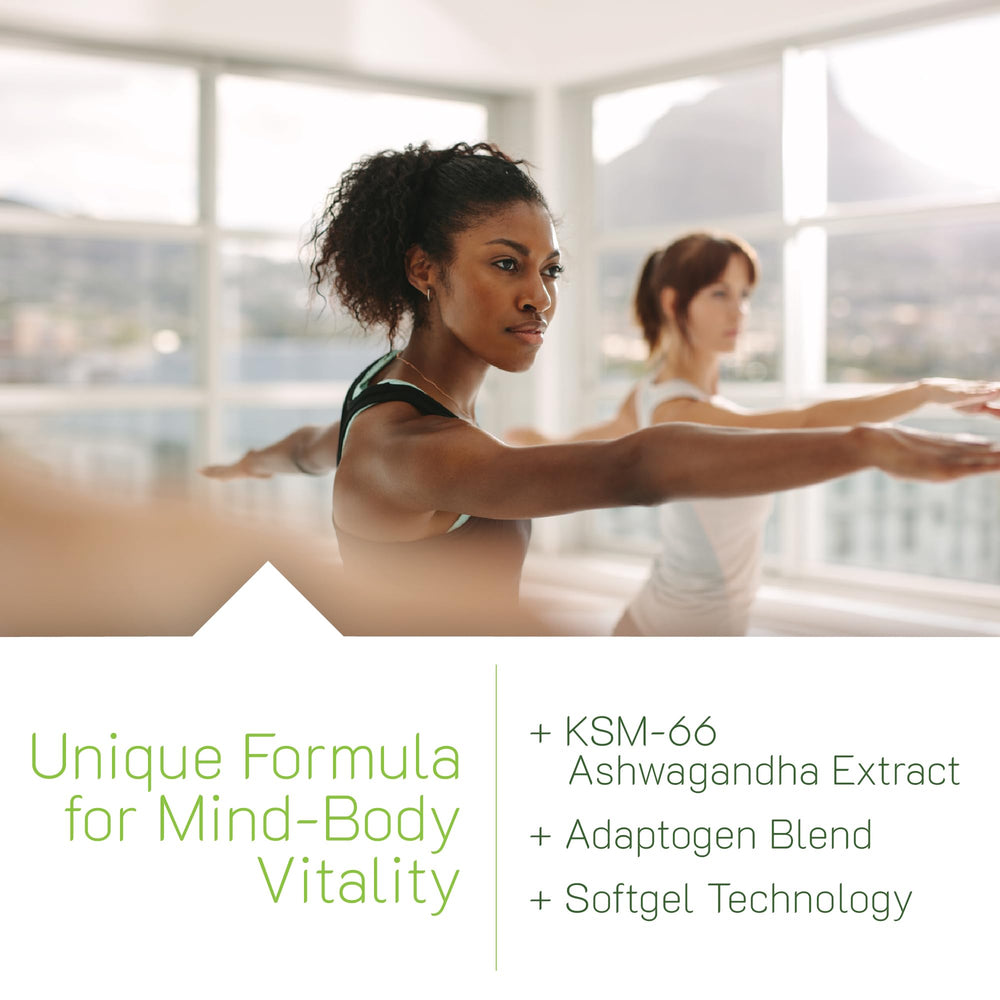 Irwin Naturals Mind & Body soft-gels bottle view with advanced delivery system.