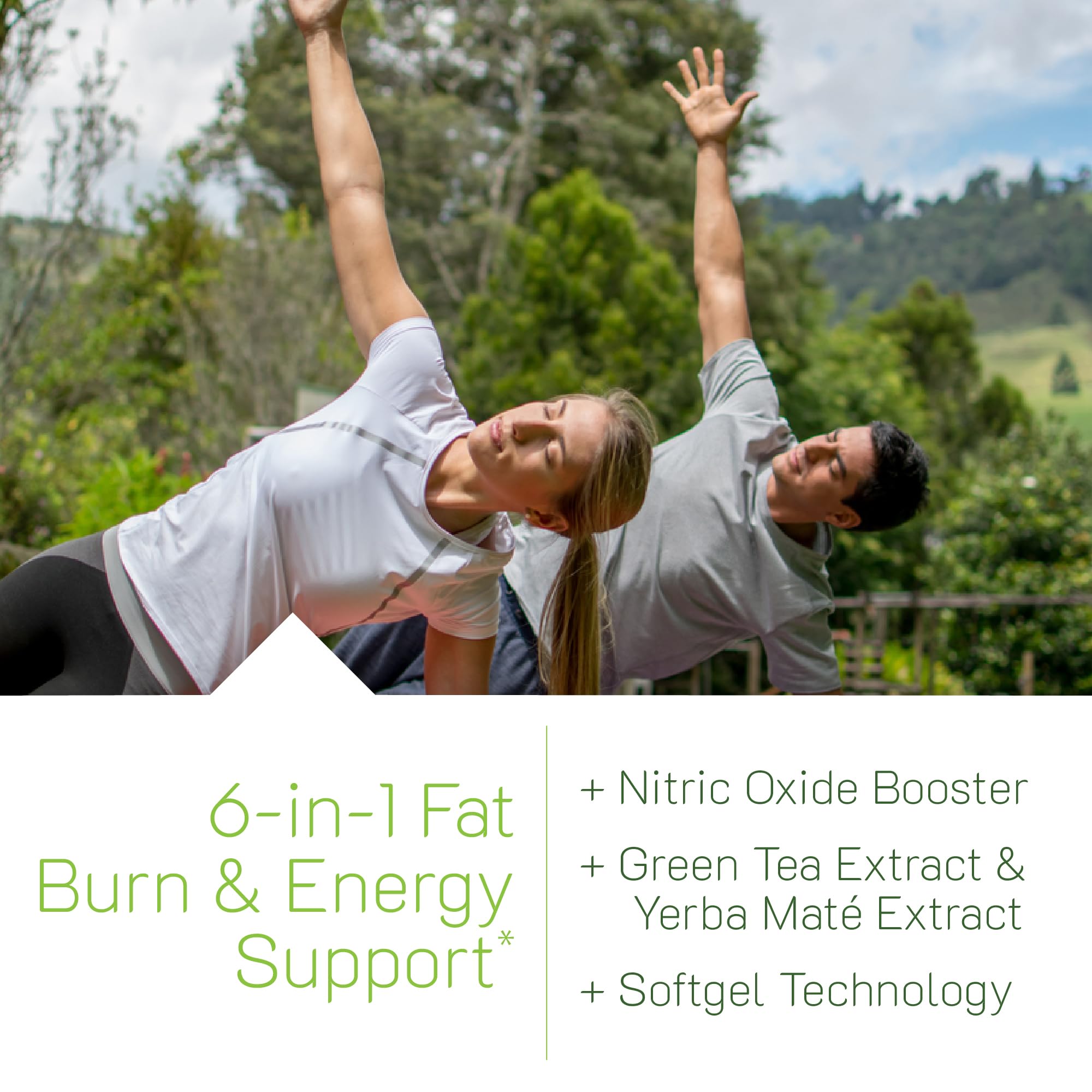 Packaging image emphasizes six benefits and hydration features.