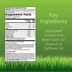 Close-up of Irwin Naturals CLA Lean softgels for daily use
