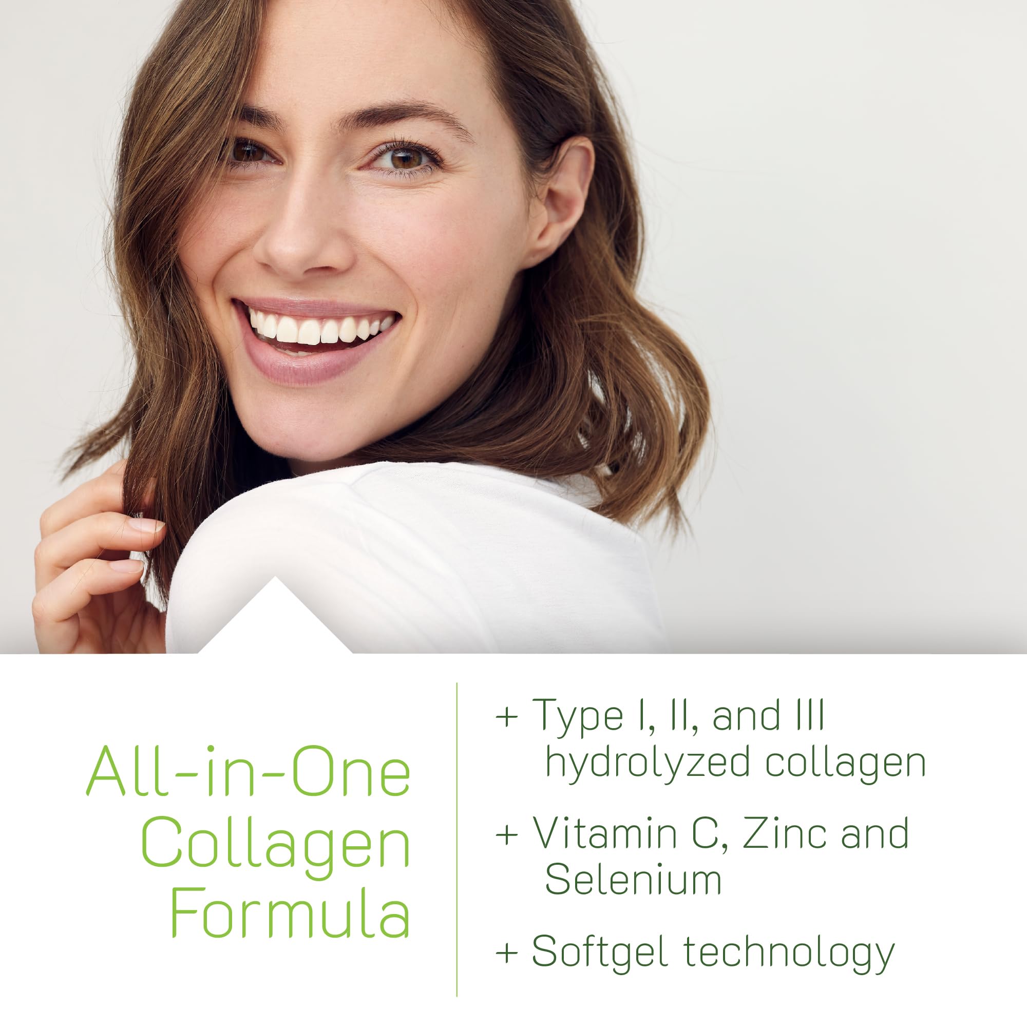 Irwin Naturals Collagen Peptides + Astaxanthin label detail highlights blend.