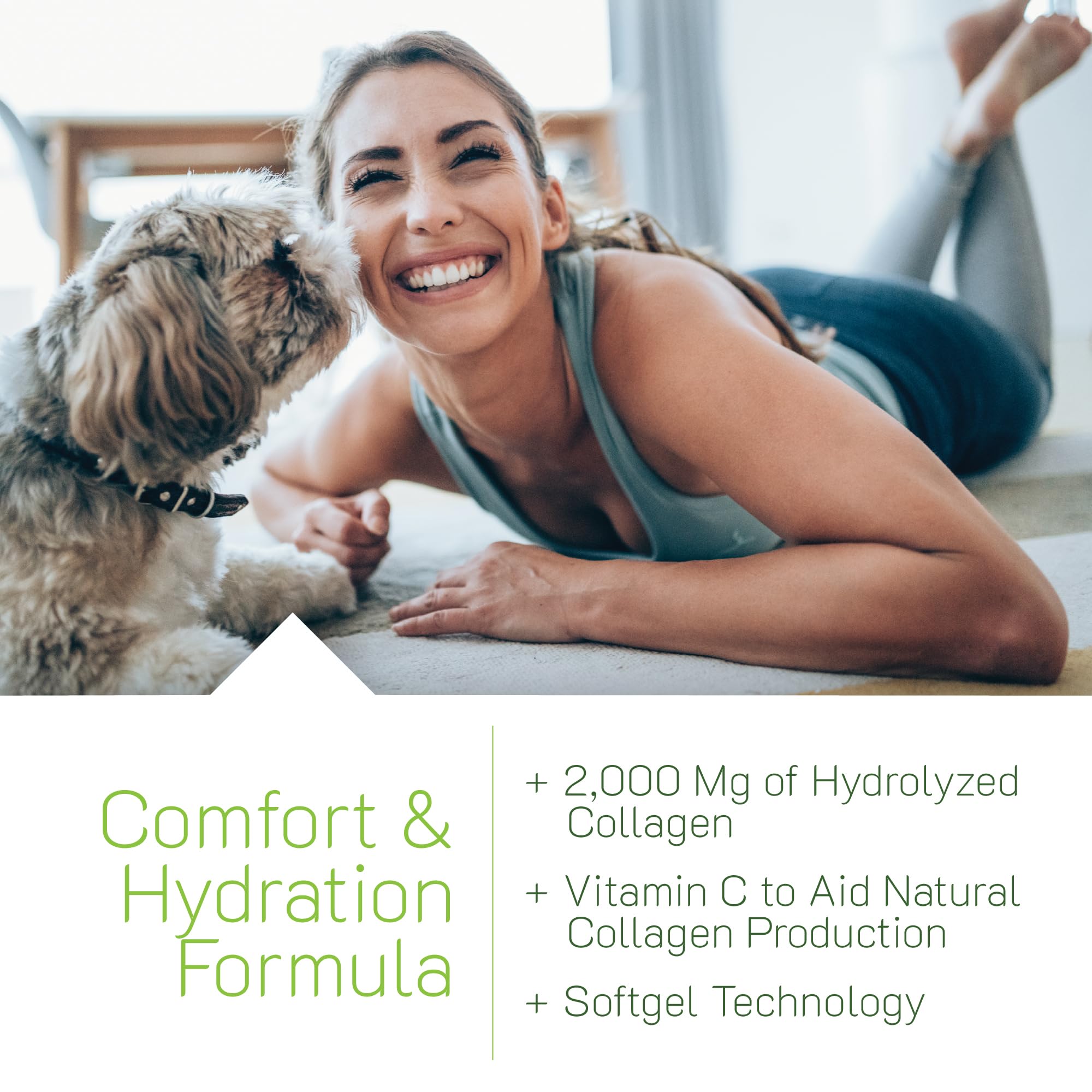 Irwin Naturals Collagen-Pure promotes skin texture and elasticity.