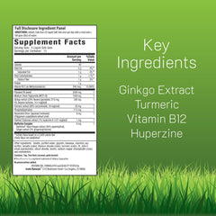 Irwin Naturals ginkgo biloba ingredient closeup highlights quality and potency
